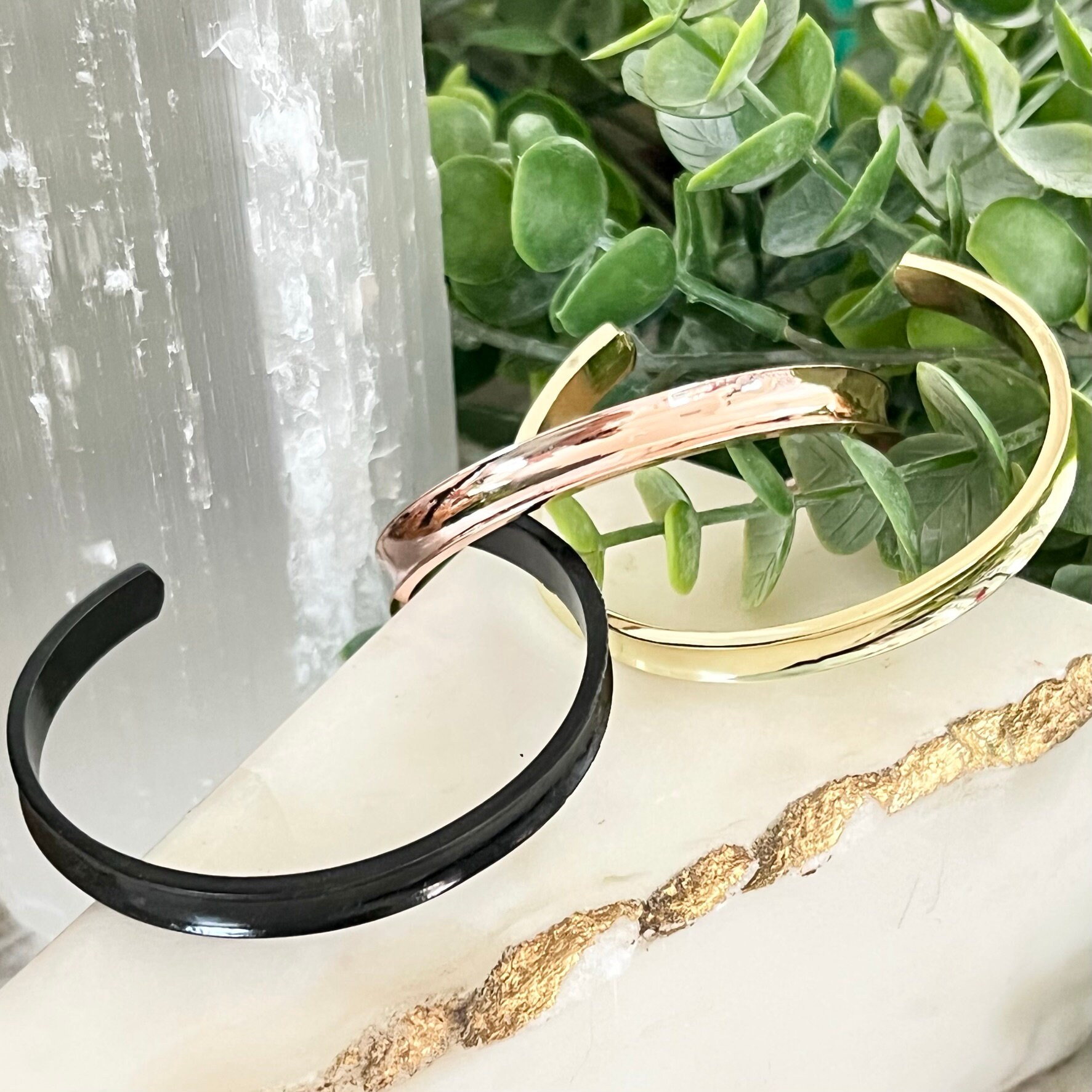 Hair Tie Cuff Bracelet Rubber Bands Bangle Gold GRAY Rose Party Bridal Prom