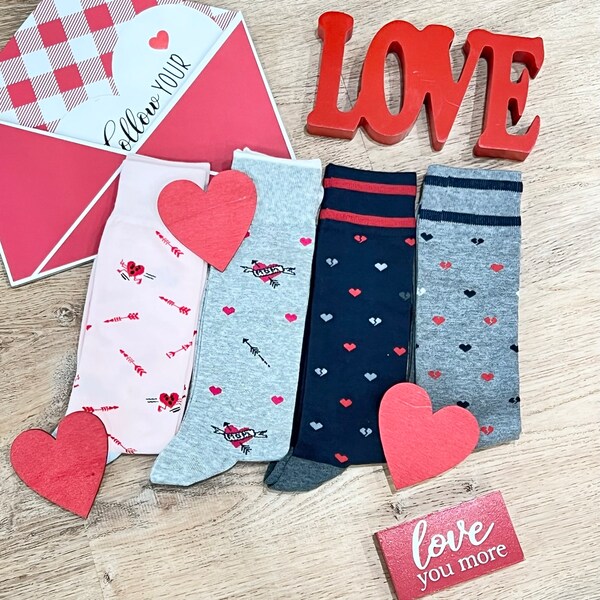 Mens Valentine Socks Etsy