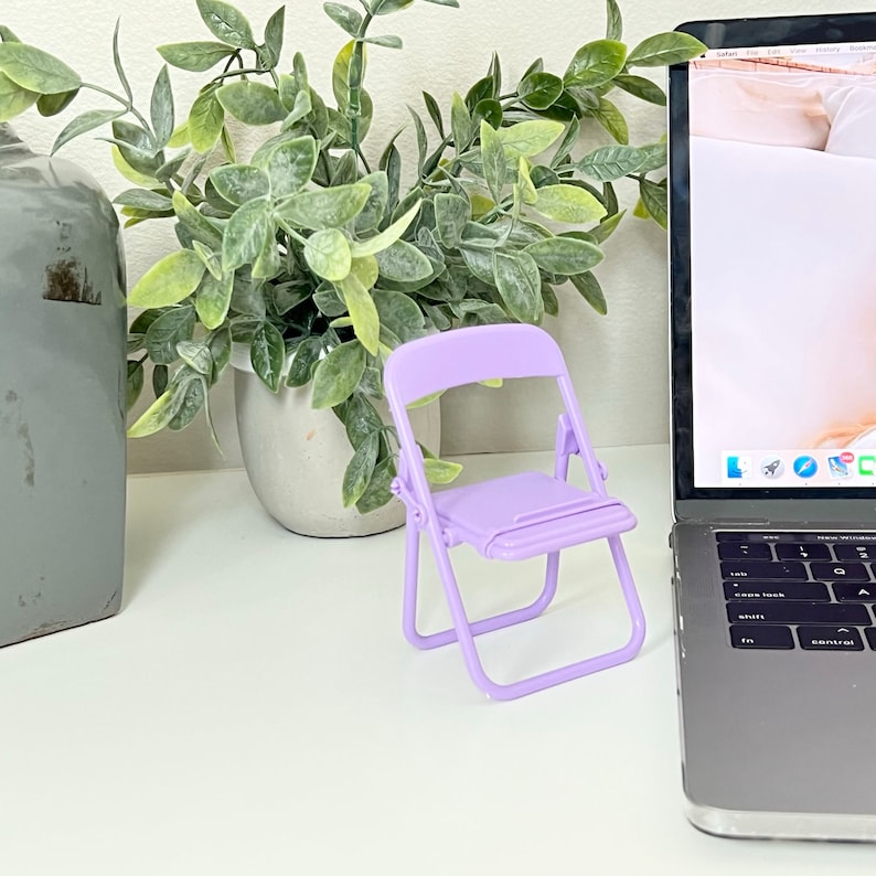 Mini Folding Chair Phone Holder Cell Phone Holder Chair Etsy