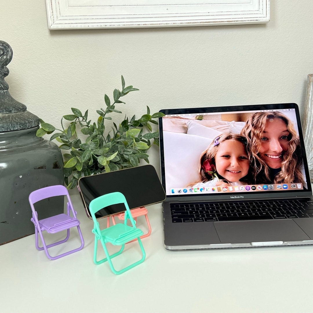 Mini Folding Chair Phone Holder Cell Phone Holder Chair Etsy