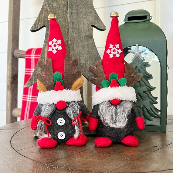 Pair of Gnomes Winter Gnome Gift Nordic Standing Gnome Christmas Decorations  Holiday Gift Christmas Gift 
