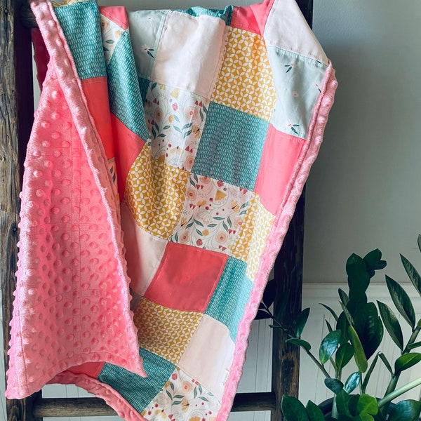 Quilted Baby Blanket Etsy