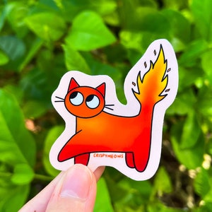 Element Cat Stickers • Fire Signs • Earth Signs • Water Signs • Air Signs • Astrology Element • Adorable Cat Sticker • Four Elements Sticker