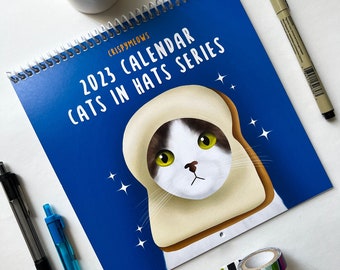 Calendar 2023 Space Cats - Etsy
