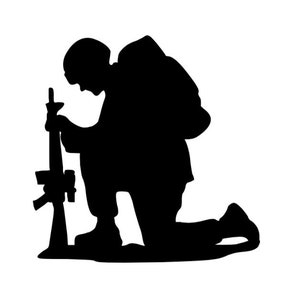 Kneeling soldier
