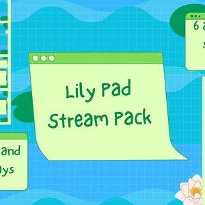 Lily Pad Animated Stream Overlay and Waiting Screens
