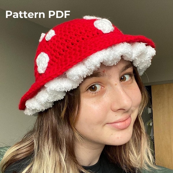 Mushroom Hat Crochet Pattern