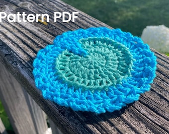 Lily Pad Coaster Pattern, quick, cute, and easy