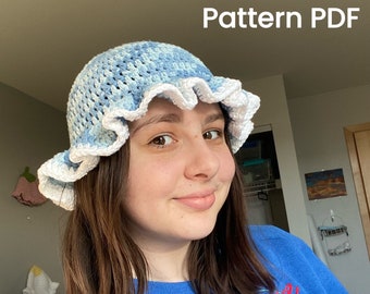 Cotton Sunhat Crochet Pattern, fast, cute, and easy