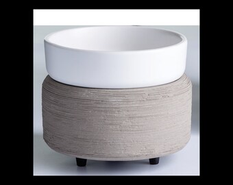 Gray Texture 2-in-1 candle warmer | wax warmer | gift idea | home decor |