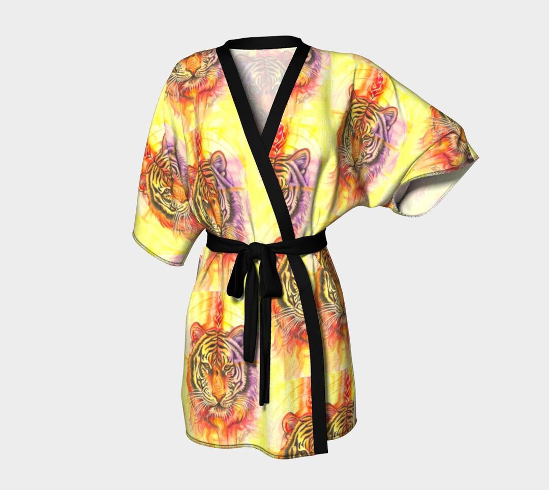 The Tiger’s Flame Kimono Robe - Etsy