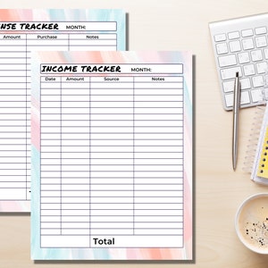 Financial Trackers Printable Bundle - Digital Download for Savings ...