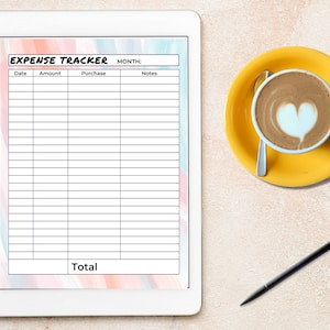 Financial Tracker Printable