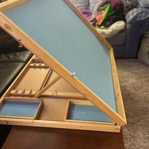 Multi angle 42x30 Table top jigsaw  surface with sorting trays and box lid holder bundle