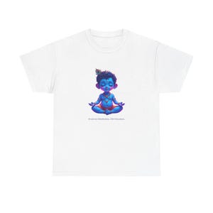 Yoga T-Shirt, Geschenk für sie, Geschenk für Frauen, Geschenk für Mädchen, Unisex Softstyle T-Shirt, nachhaltiges Baumwollshirt, benutzerdefinierte Krishna T-Shirt, süß, retro