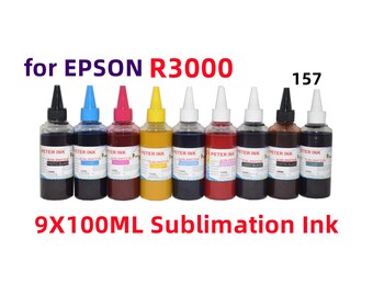 9X100ML Premium Sublimation refill Ink for Stylus R3000 Printer T157 157 cartridge