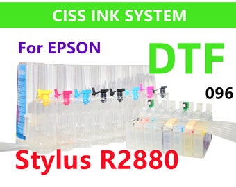 Système d'encre CISS vide pour Stylus Photo R2880, impression DTF