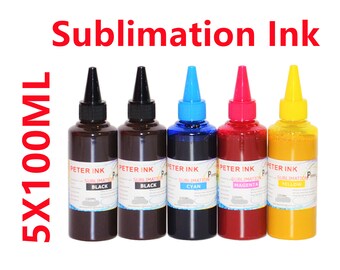500ml Sublimation Ink Refill: Black, Cyan, Magenta, Yellow