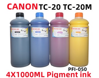 for CANON imagePROGRAF TC-20 TC-20M Pfi-050 Premium Pigment Ink refills