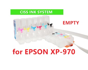 CIS CISS Ink System, Refillable Cartridge for XP-970