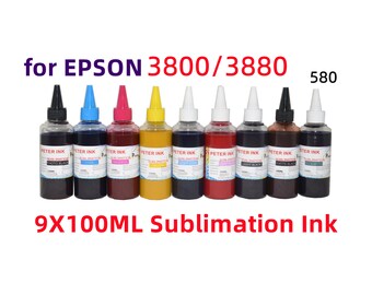 9X100ML Premium Sublimation refill Ink for Stylus Pro 3800 3880 Printer T580 580 cartridge