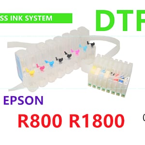 Empty cis CISS Ink System for Stylus Photo R1800 R800 T054 054 54 with ARC for DTF Printing