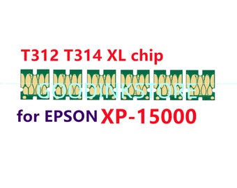 6X T312 314 XL Single Use Chip for Refillable Ink Cartridge for Xp 15000