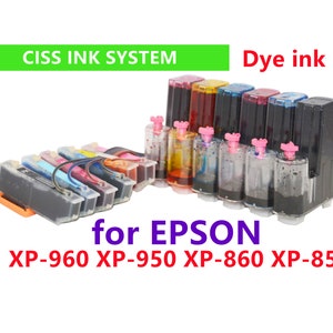 Refillable CIS CISS Ink System for Expression Photo XP-960 Xp-950 Xp-860 Xp-850 Printer T277 277 ink cartridge