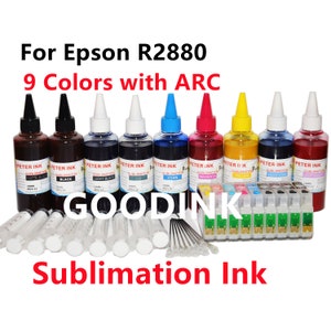 9 Empty Refillable Ink Cartridge kit for Stylus Photo R2880 Printer T096 96  for Dye Pigment Sublimation Ink