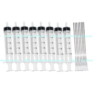 10ML Syringe with long blunt needle for refillable ink cartridge CISS CIS for inkjet printer