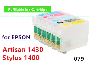 Refillable Ink Cartridge for Artisan 1430 Stylus 1400 Printer
