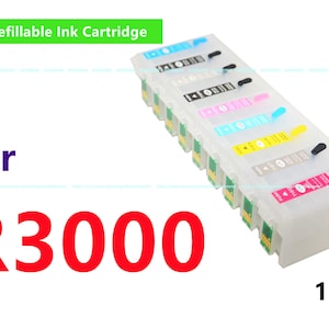 9 Empty Ink Cartridge kit for Stylus Photo R3000 Printer T157 157 Cartridge