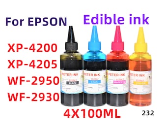 Edible Ink Refill, 4x100ml, for XP-4200/4205 & WF-2950/2930