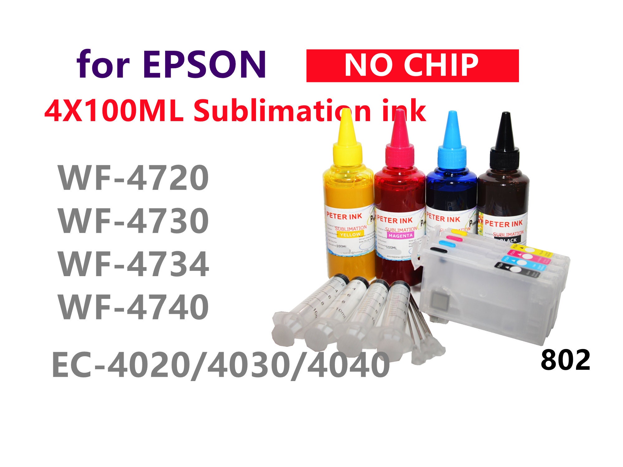 EPSON WF 4720 4730 chipless solutions Sublimation CISS Continuous Ink