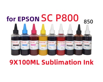 Sublimation Ink Refill, 9 x 100ml for Surecolor P800 Printer