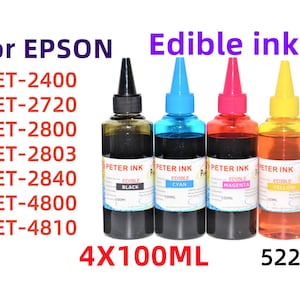 Edible Ink Refill for ET-2400, ET-2720 -4x100ml