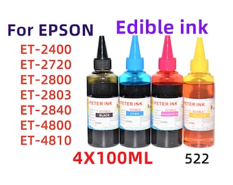 Edible Ink Refill for ET-2400, ET-2720 -4x100ml
