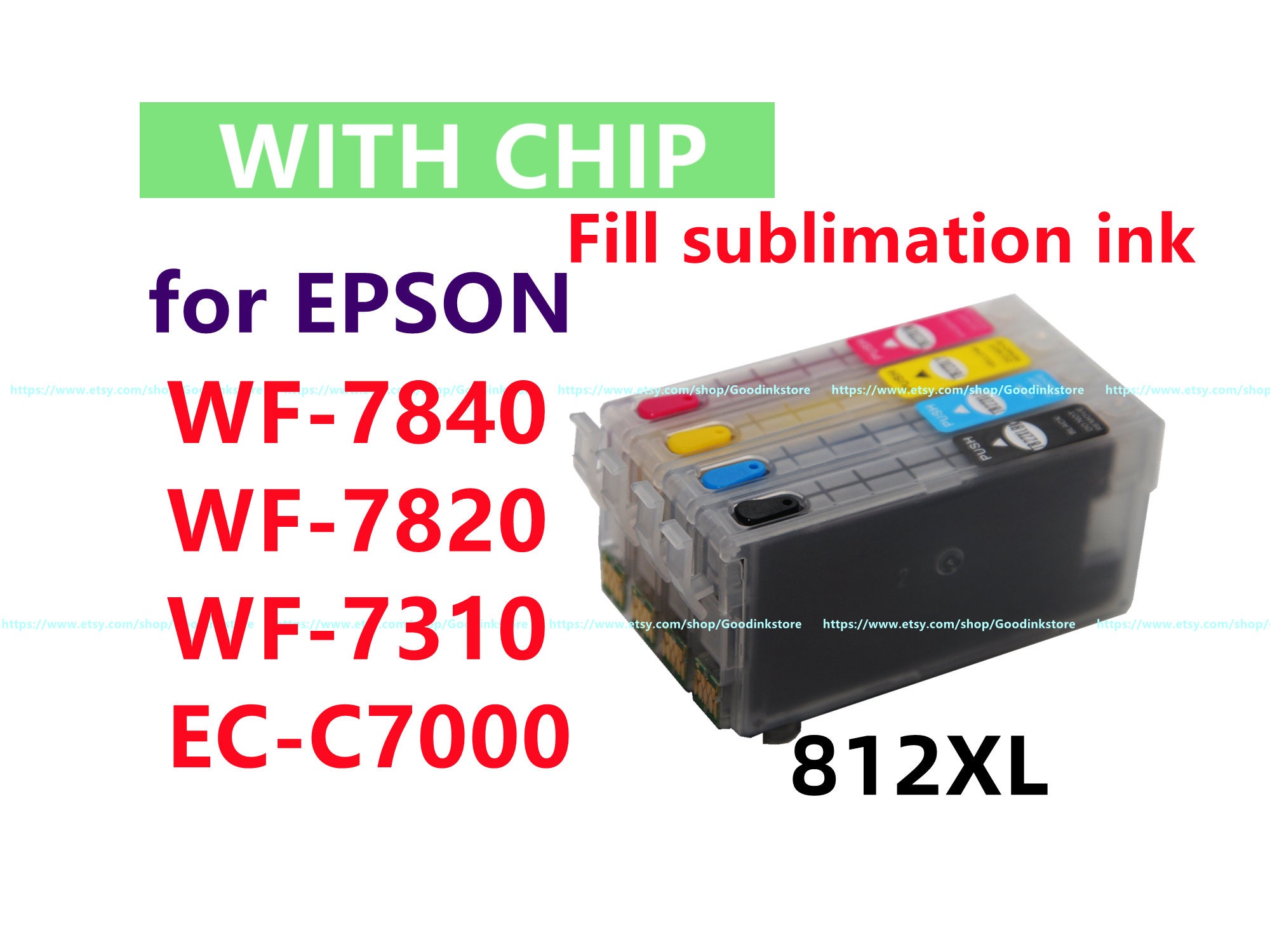Sublimation Continuous Ink System Epson Workforce WF-3520, Epson workforce  WF-3540 CIS CISS with ARC