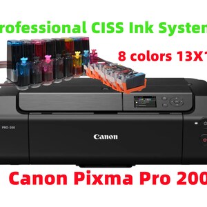 Brand new Canon PIXMA Pro 200 Wireless Professional Inkjet Photo Printer with professional CISS ink system refillable