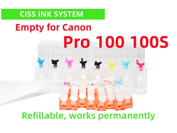 Canon Pro-100 CISS Ink System | Save 95% on Ink | Refillable CLI-42 for Sticker & Photo Printing | Pro 100S Upgrade