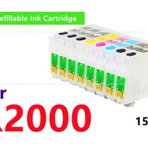 Empty Refillable Ink Cartridge kit for Stylus Photo R2000 Printer T159 159 Cartridge with ARC