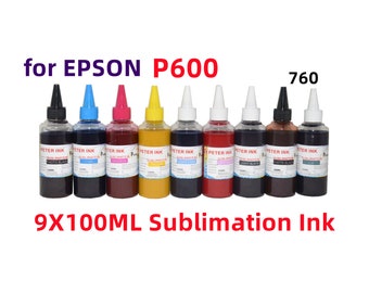 9X100ML Sublimation Ink Refill for Surecolor P600/760 Printer