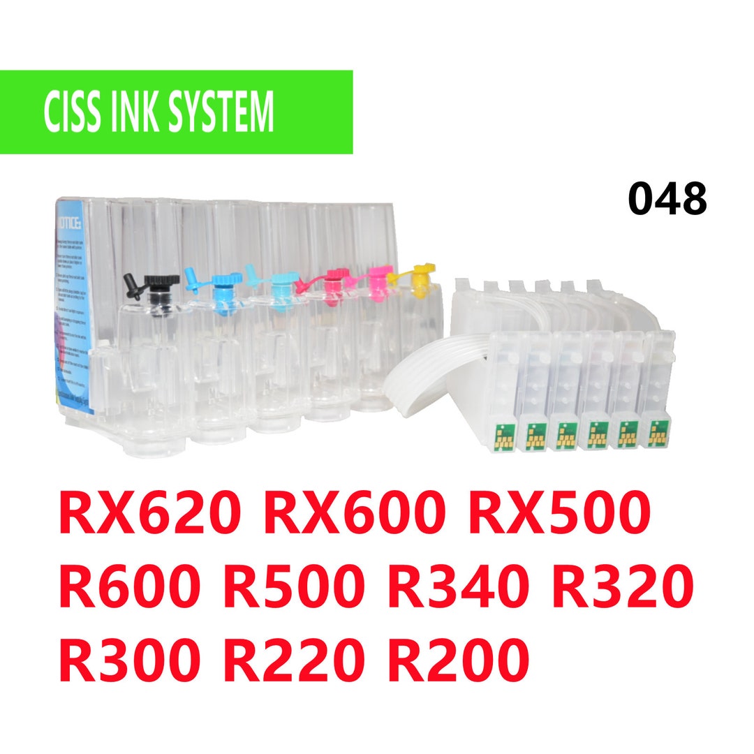 Empty CISS Ink System T048 for Epson R200-R600, RX500-RX620 Printers - Etsy