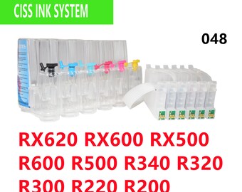 Empty CISS Ink System T048 for Epson R200-R600, RX500-RX620 Printers