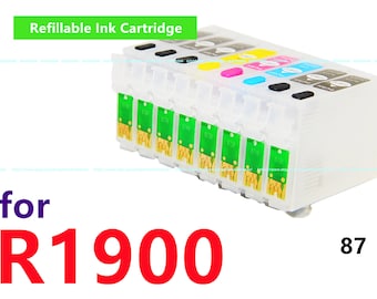 Empty Refillable Ink Cartridges with ARC for Stylus R1900