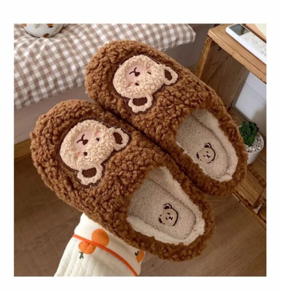 Chaussons De Maison À Enfiler Doux Et Moelleux En Peluche À - Temu Belgium