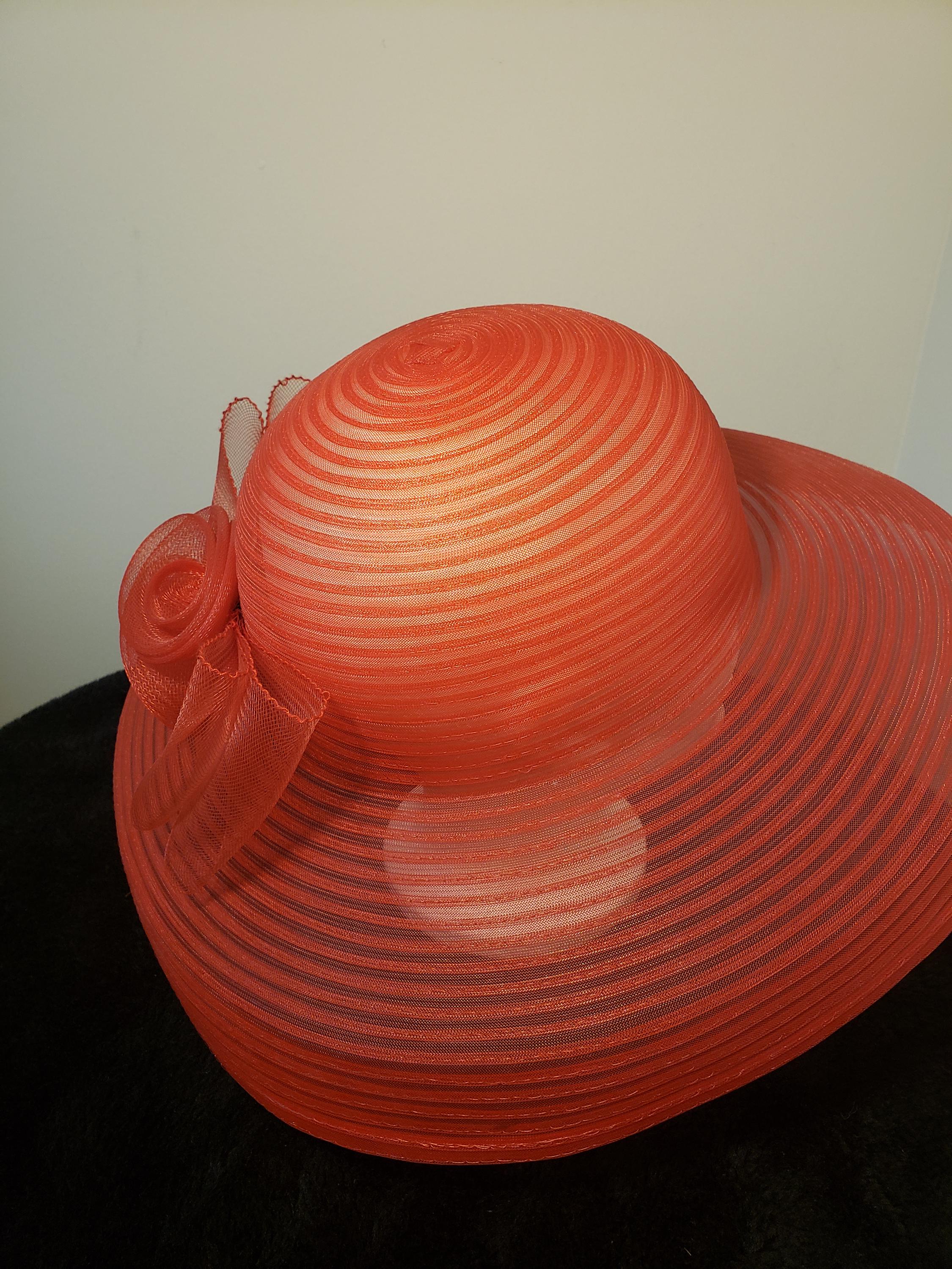 Betmar of New York Wide Brim Red Hat With Bow - Etsy