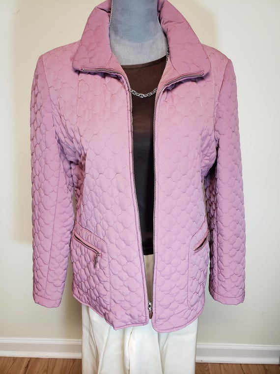 Elegant Pink Quilted Fully Lined Jacket by Gallery