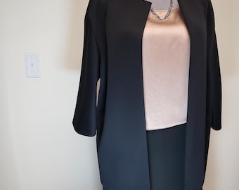 Classic Anne Klein Black Open Jacket