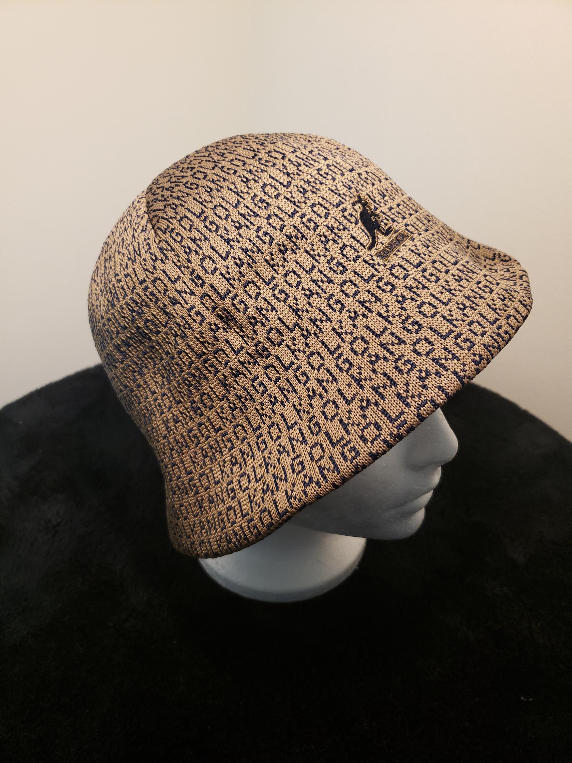 Vintage 80s Kangol Beige Cream Logo Bucket Hat Unisex Mexium Kangol Ripstop Essential Rev Bucket – Hats.com main image 3